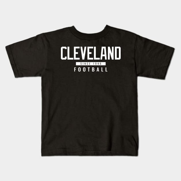 Cleveland football Kids T-Shirt by Tamie